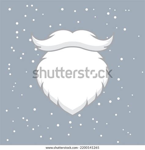 Santa Mustache Beard Cartoon Character Icon Stock Vector (Royalty Free ...