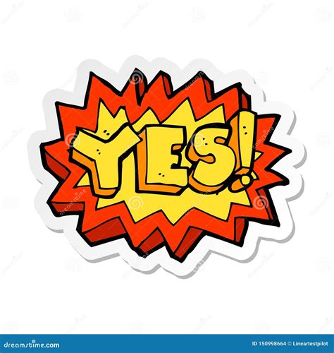 A Creative Sticker of a Yes Symbol Stock Vector - Illustration of ...