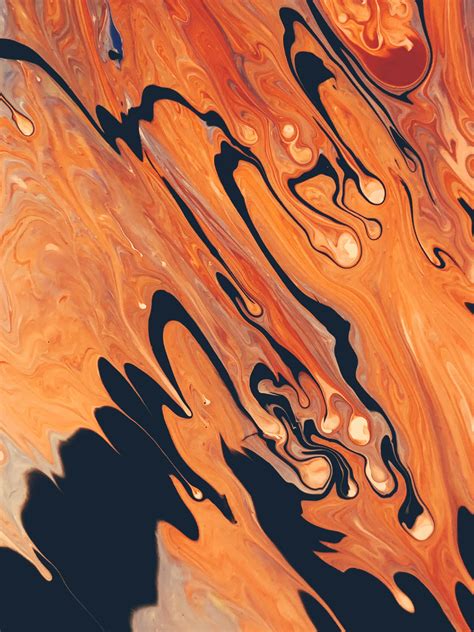 Orange Abstract Painting · Free Stock Photo