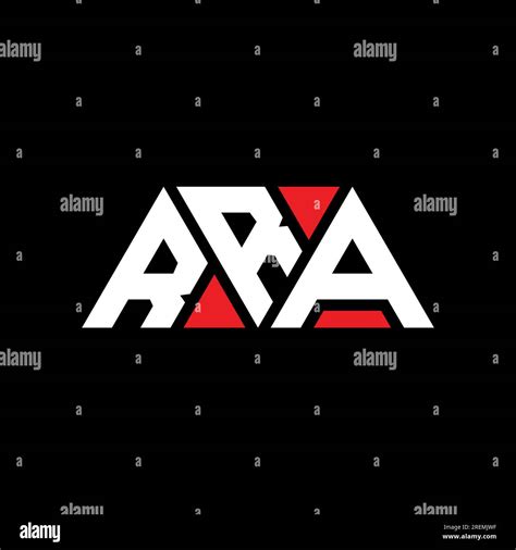 RRA triangle letter logo design with triangle shape. RRA triangle logo design monogram. RRA ...