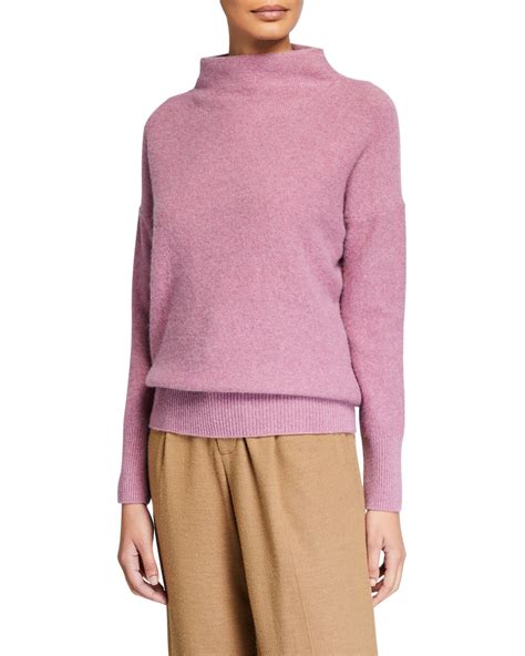 Vince Funnel-Neck Cashmere Sweater | Neiman Marcus