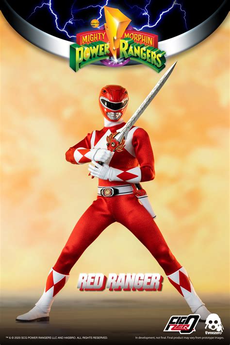 Digital Art & Collectibles Mighty Morphin Red Ranger Poster Drawing ...