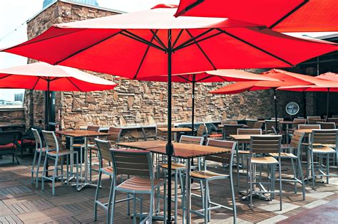 The George Rooftop Bar has plenty of shade with our giant umbrellas! Come sit by the riverside ...