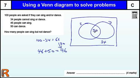 Venn Diagram To Solve Problems Gcse Maths Revision Exam Paper Practice ...