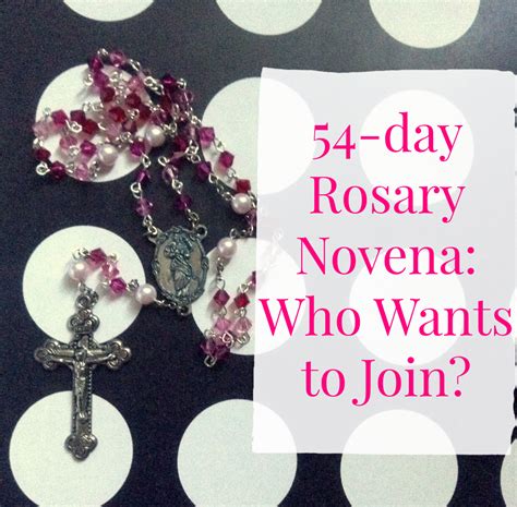 Journey of a Catholic Nerd Writer: 54-day Rosary Novena: Who Wants to Join?