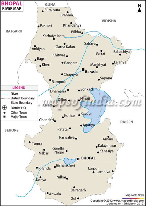 Bhopal River Map