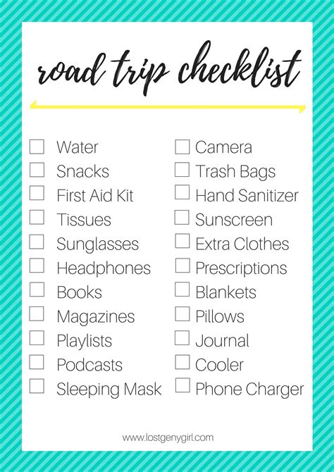 Ultimate Road Trip Checklist - kay buell | Road trip checklist, Road ...