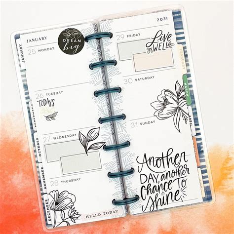 Pin on happy planner skinny mini layouts