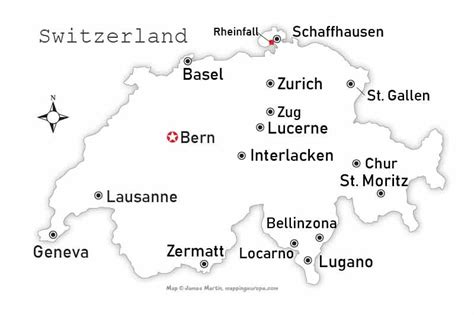 Gstaad Map | Gstaad - Saanenland Switzerland Travel Guide