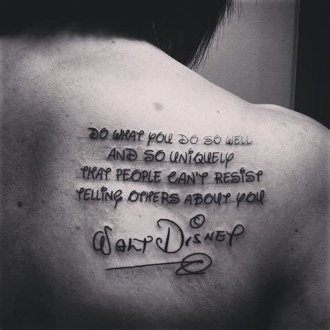 Disney Quote Tattoo