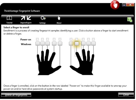 Lenovo Fingerprint software