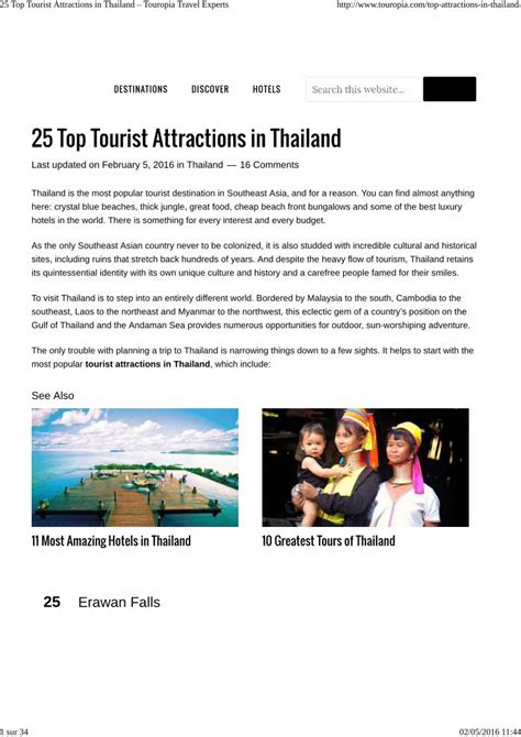 (PDF) 25 Top Tourist Attractions in Thailand – Touropia Travel ...