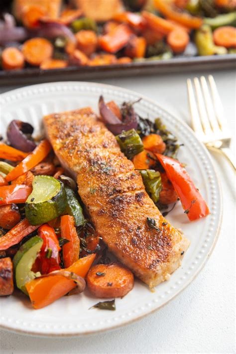 Sheet Pan Salmon and Vegetables - The Roasted Root