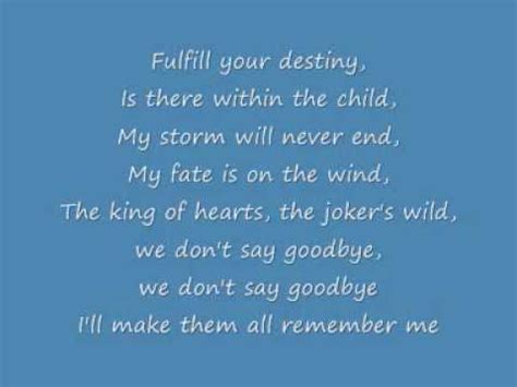 Celine Dion And Bee Gees Immortality We Dont Say Goodbye Lyrics