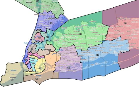 New York Congressional Districts Map - Vector U S Map