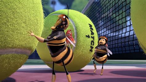 Download Two Bees Are Standing Next To Tennis Balls Wallpaper ...