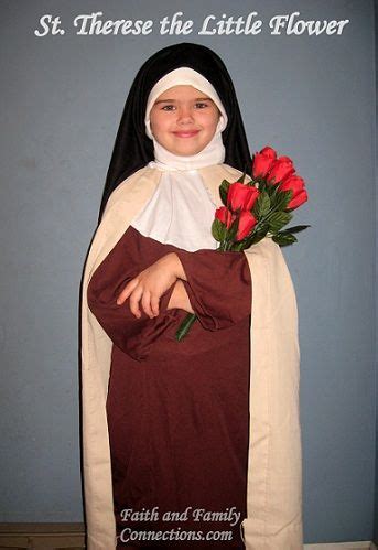 St Therese the Little Flower Costume - Catholic Inspired | All saints day, Saint costume, Flower ...