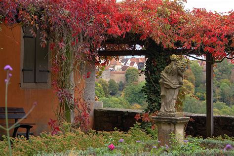 Statues of Rothenburg Castle Garden 4 Photograph by Jenny Rainbow | Fine Art America