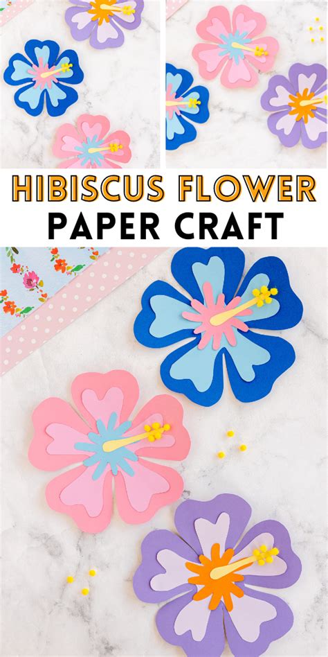 Hibiscus Flower Craft - Made To Be A Momma