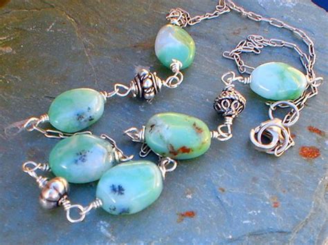 Aqua Blue Peruvian Opal Sterling silver Necklace | Transluce… | Flickr