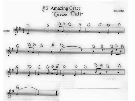 Amazing Grace Recorder Letter Notes - Amazing Grace (With images ...