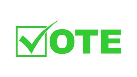 VOTE word green checkmark symbol for election design vector illustration 19487108 Vector Art at ...