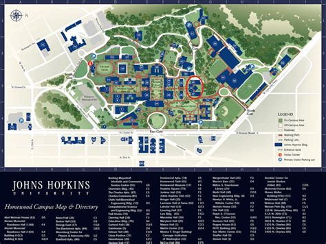 Johns Hopkins University Campus Map – Map Vector