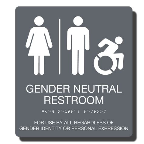 NapADAsigns.com - Gender Neutral ADA Complaint Restroom Signs – NapADASigns