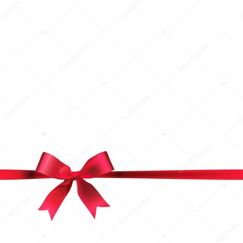 Red ribbon and Bow — Stock Vector © polesnoy #22987778