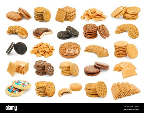 biscuits mix collage variation Stock Photo - Alamy