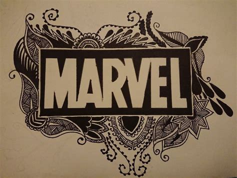 Marvel Logo Drawing