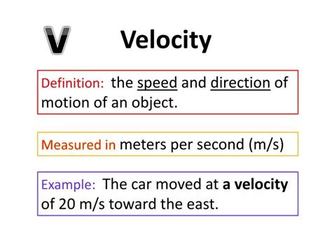 PPT - Velocity PowerPoint Presentation, free download - ID:3897439