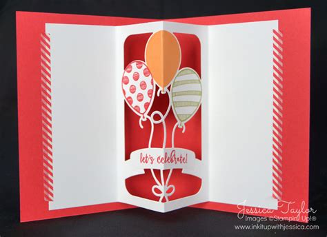 Balloon Adventures Pop Up Cards - Ink it Up With Jessica | Card Making Ideas | Stamping Techniques