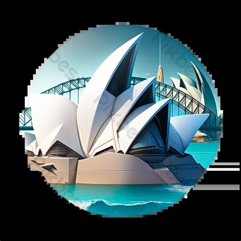 Modern Sydney Opera House Illustration PNG Images | PSD Free Download ...