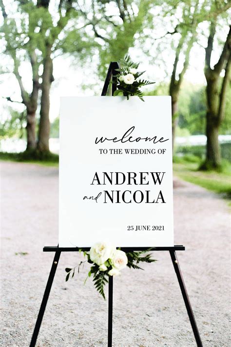 Wedding Welcome Sign Acrylic Welcome Sign Welcome Board - Etsy Australia