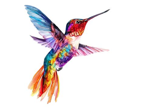 Rainbow Hummingbird Graphic by Nayem Khan · Creative Fabrica