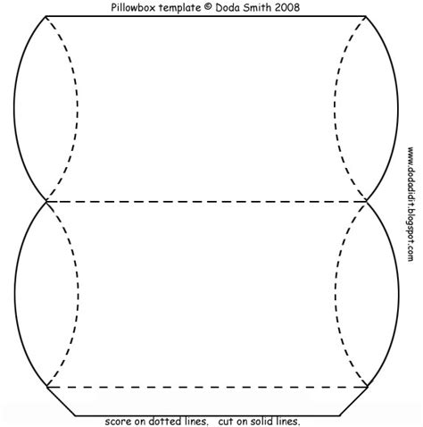 Doda's Creative Wanderings: Free Pillow Gift Box Template and Tutorial