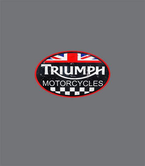 Mens Vintage English Triumph motorbike emblem apparel Digital Art by ...