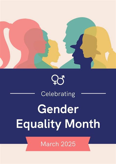 Modern Gender Equality Month Poster | Free Poster Template - Piktochart