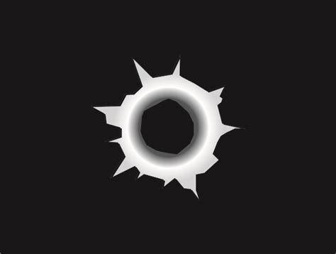 Free Bullet Hole Vector at GetDrawings | Free download