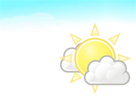 Weather Few Clouds Backgrounds | 3D, Cartoon Templates | Free PPT Grounds