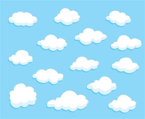 Cartoon Cute Clouds Wallpaper