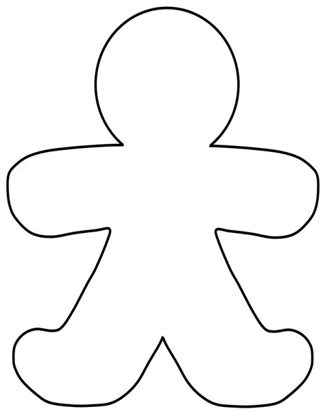 Free Gingerbread Man Outline, Download Free Gingerbread Man Outline png images, Free ClipArts on ...