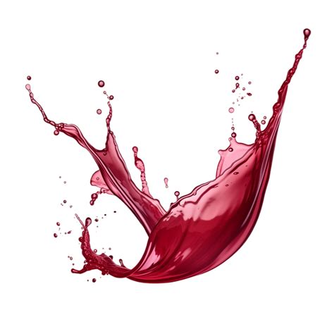 Realistic splash of wine or red juice ai generative 28648771 PNG