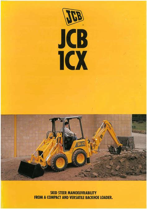 JCB Backhoe Loader 1CX Brochure--