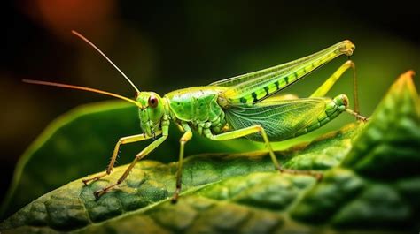 Premium AI Image | Grasshopper in Its Natural Habitat