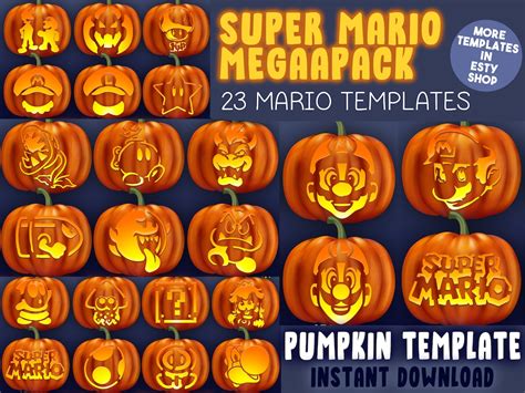 27+ Super Mario Pumpkin Stencils - Mom. Wife. Busy Life.