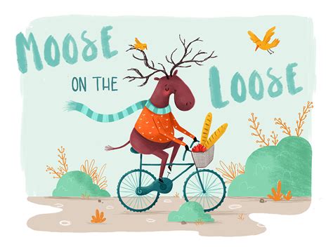 There's a moose on the loose :: Behance