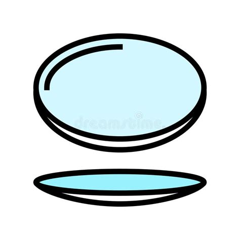 Watch Glass Chemical Glassware Lab Color Icon Vector Illustration Stock Vector - Illustration of ...