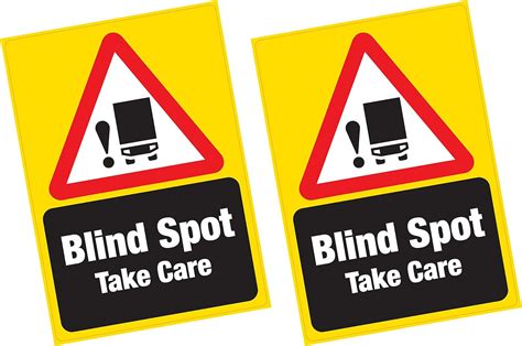 2 x Blind Spot Take Care Vinyl Sticker HGV Lorry Van Cyclists Safety ...